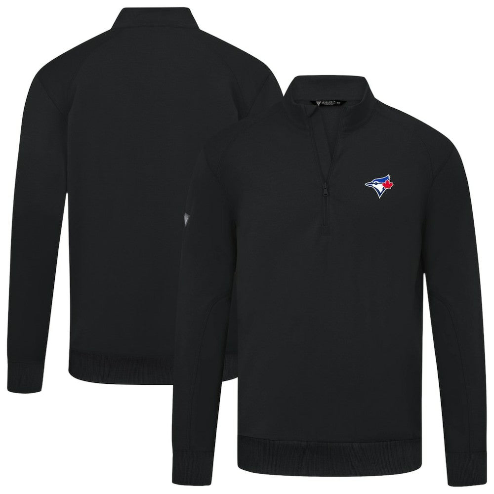 Toronto Blue Jays Levelwear Upright Insignia Tri-Blend Quarter-Zip Pullover | MLB Online