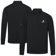 Atlanta Braves Levelwear Upright Insignia Tri-Blend Quarter-Zip Pullover | MLB Online
