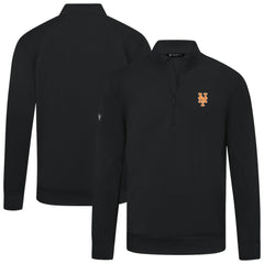 New York Mets Levelwear Upright Insignia Tri-Blend Quarter-Zip Pullover | MLB US