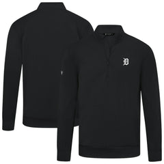 Detroit Tigers Levelwear Upright Insignia Tri-Blend Quarter-Zip Pullover | MLB Outlet