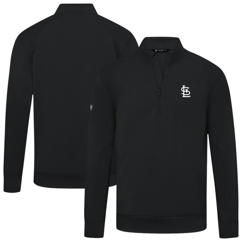 St. Louis Cardinals Levelwear Upright Insignia Tri-Blend Quarter-Zip Pullover | MLB For sale