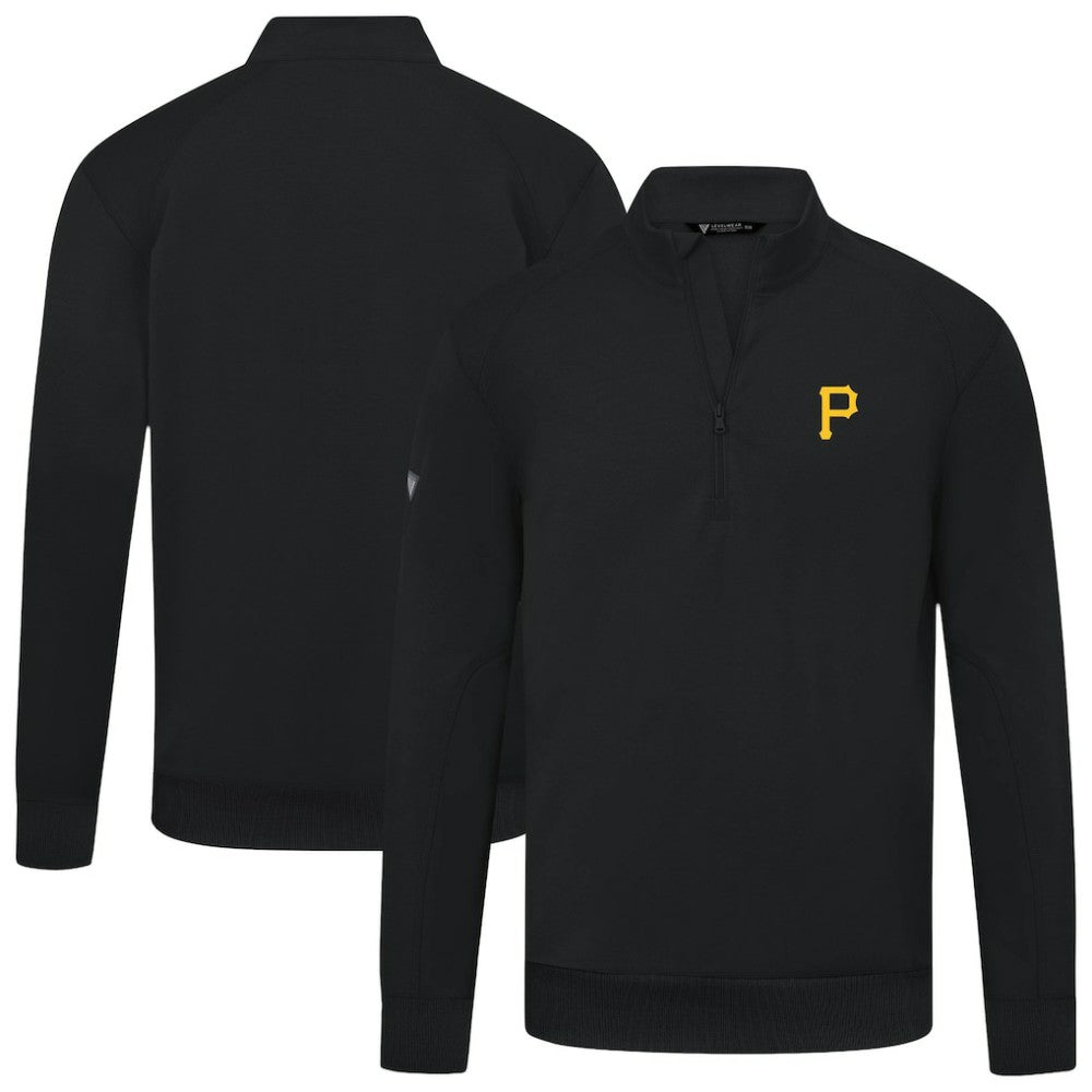 Pittsburgh Pirates Levelwear Upright Insignia Tri-Blend Quarter-Zip Pullover | MLB Online