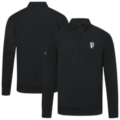 San Francisco Giants Levelwear Upright Insignia Tri-Blend Quarter-Zip Pullover | MLB On Sale