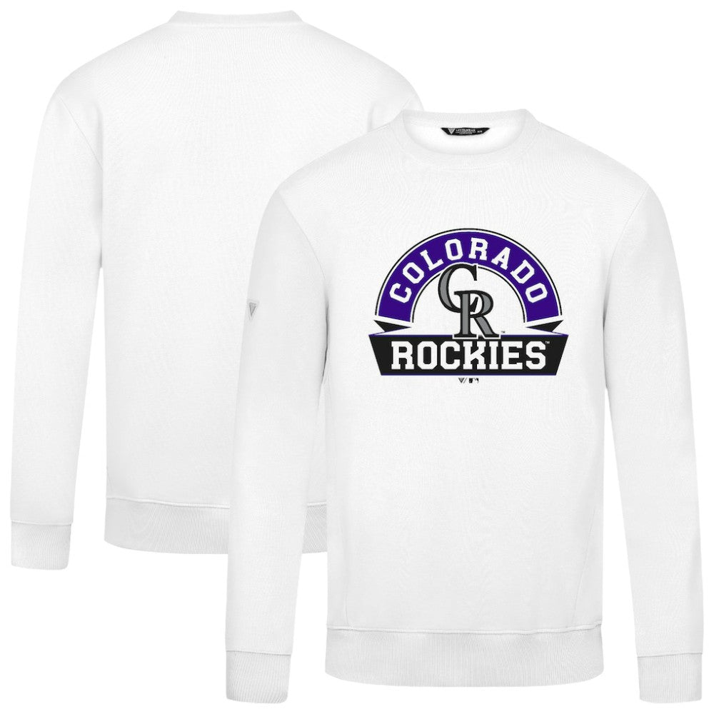 Colorado Rockies Levelwear Zane Banner Arch Sweatshirt | MLB On Sale