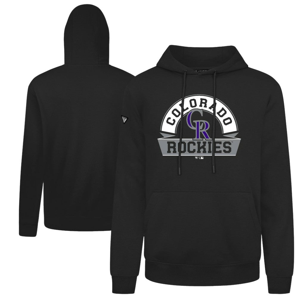 Colorado Rockies Levelwear Podium Banner Arch Hoodie | MLB For sale