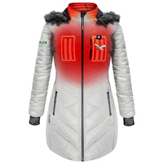 Philadelphia Eagles ActionHeat Women's 5V Battery Heated Long Puffer Full-Zip Hoodie Jacket