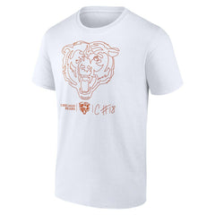 Chicago Bears Caleb Williams Outline Player T-Shirt