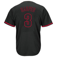 Bryce Harper Philadelphia Phillies Profile Big & Tall Pop Fashion Jersey - Black