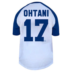 Shohei Ohtani Los Angeles Dodgers Profile Women's Plus Size Name & Number Raglan Henley T-Shirt | MLB Online