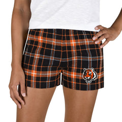 Cincinnati Bengals Concepts Sport Women's Ultimate Flannel Shorts