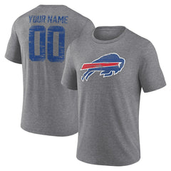 Buffalo Bills Heritage Custom Name & Number Tri-Blend T-Shirt