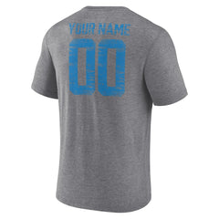 Detroit Lions Heritage Custom Name & Number Tri-Blend T-Shirt