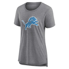 Detroit Lions Women's Heritage Custom Name & Number Tri-Blend T-Shirt