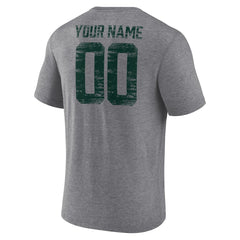 Green Bay Packers Heritage Custom Name & Number Tri-Blend T-Shirt