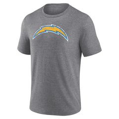 Los Angeles Chargers Heritage Custom Name & Number Tri-Blend T-Shirt