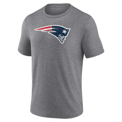 New England Patriots Heritage Custom Name & Number Tri-Blend T-Shirt