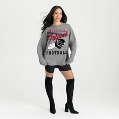 Atlanta Falcons Gameday Couture Women's Oversized Sweet Victory Corded Sweatshirt