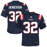 New England Patriots Nike TreVeyon Henderson Youth Team Game Jersey