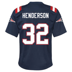New England Patriots Nike TreVeyon Henderson Youth Team Game Jersey