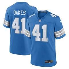 Detroit Lions Nike Gunnar Oakes Team Game Jersey
