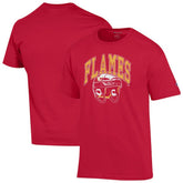 Calgary Flames Champion Helmet T-Shirt Sale