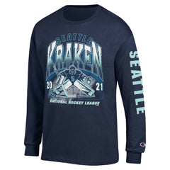 Seattle Kraken Champion Long Sleeve Jersey T-Shirt For Sale