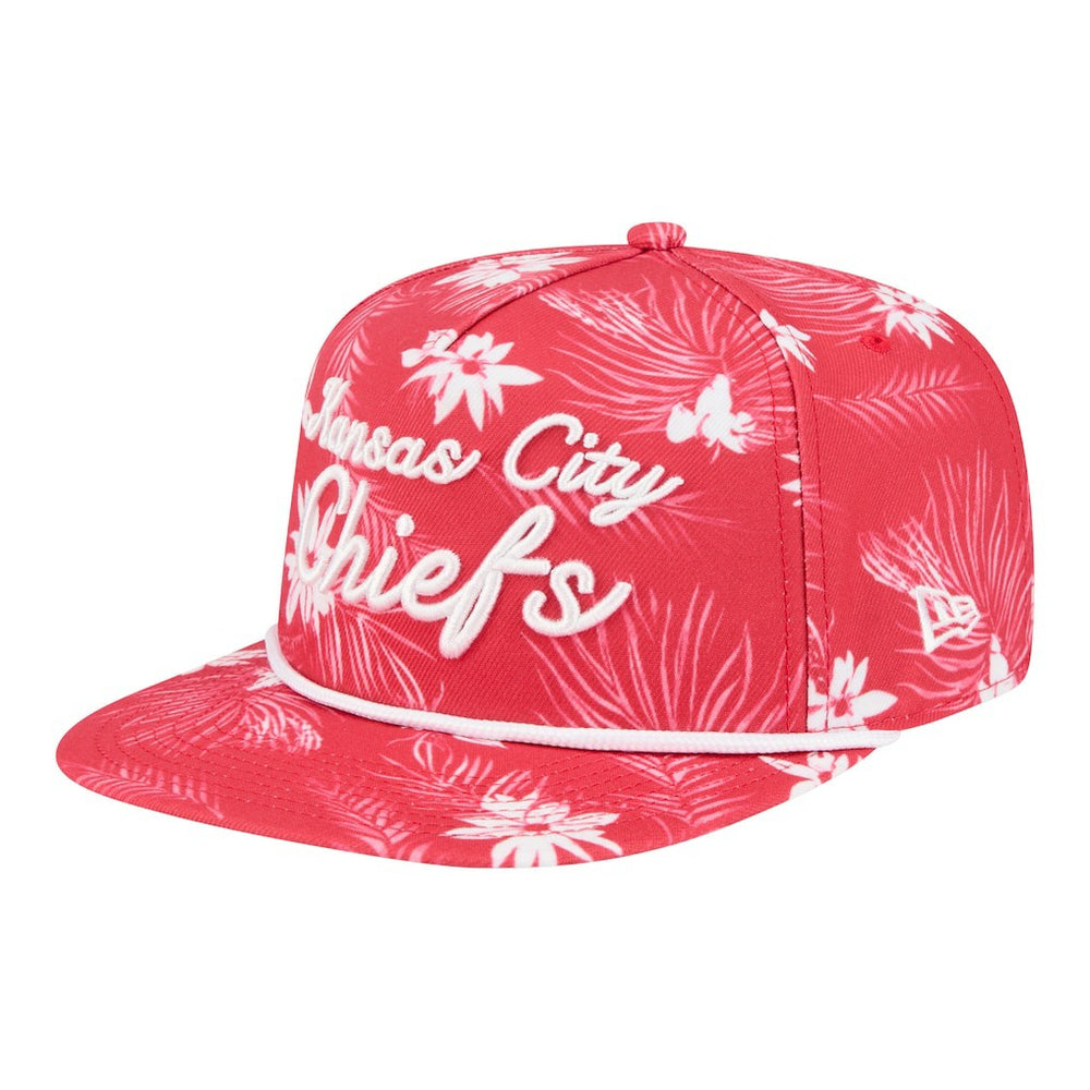 Kansas City Chiefs New Era Palm Print A-Frame 9FIFTY Snapback Hat