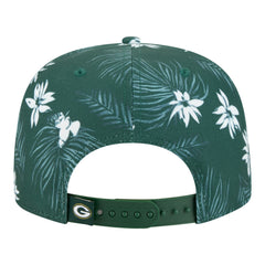 Green Bay Packers New Era Palm Print A-Frame 9FIFTY Snapback Hat