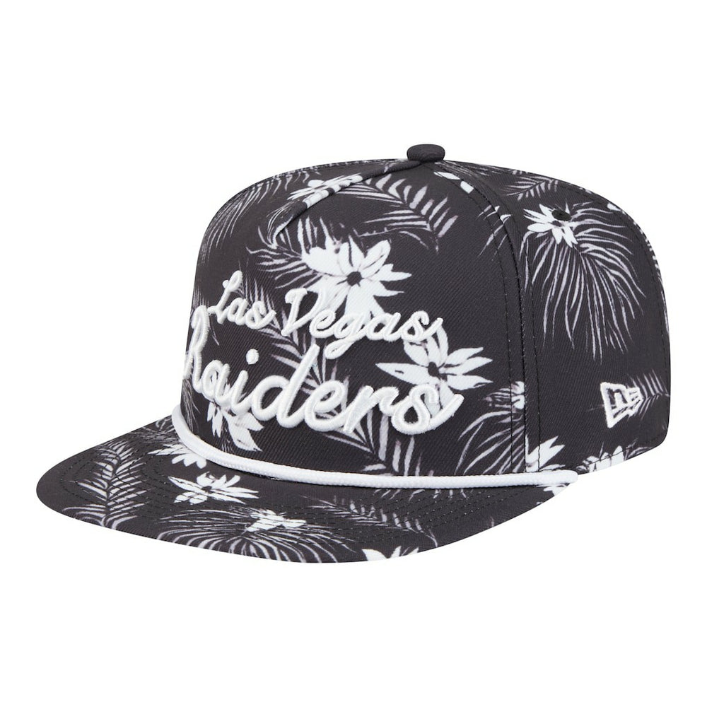 Las Vegas Raiders New Era Palm Print A-Frame 9FIFTY Snapback Hat