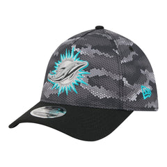 Miami Dolphins New Era Camo A-Frame 39THIRTY Flex Hat