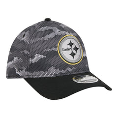 Pittsburgh Steelers New Era Camo A-Frame 39THIRTY Flex Hat