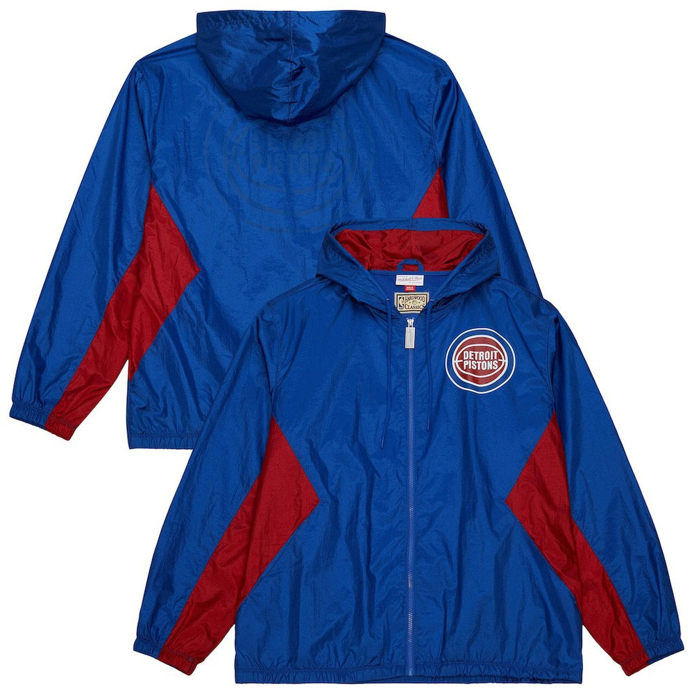 Detroit Pistons Playmaker Full-Zip Hooded Windbreaker Jacket sale Discount