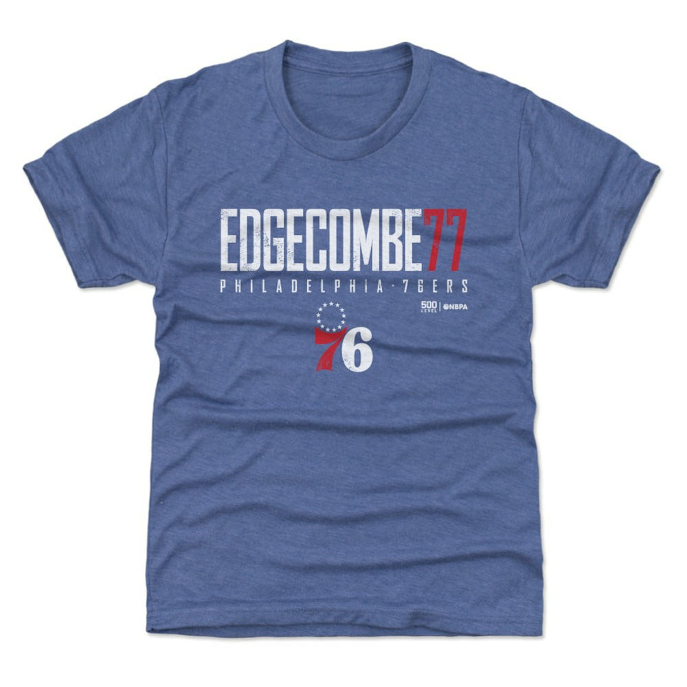 VJ Edgecombe Philadelphia 76ers 500 Level Youth Elite Name & Number T-Shirt Outlet