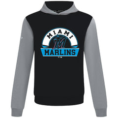 Miami Marlins Levelwear Throwback Ultimate Banner Arch Hoodie | MLB Outlet