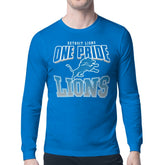 Detroit Lions Starter Comic Style Slogan Long Sleeve T-Shirt