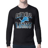 Detroit Lions Starter Comic Style Slogan Long Sleeve T-Shirt