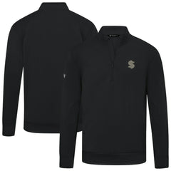 Seattle Kraken Levelwear Copper Upright Quarter-Zip Pullover Discount