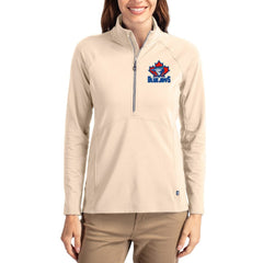 Toronto Blue Jays Cutter & Buck Women's Cooperstown Collection Adapt Eco Knit Stretch Half-Zip Pullover | MLB US