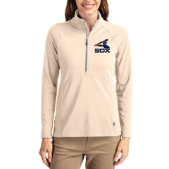 Chicago White Sox Cutter & Buck Women's Cooperstown Collection Adapt Eco Knit Stretch Half-Zip Pullover | MLB Online