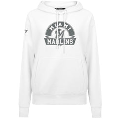 Miami Marlins Levelwear Women's Adorn Banner Arch Hoodie | MLB Discount