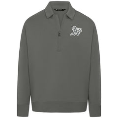 Athletics Levelwear Women's Canmore Chenille Logo Quarter-Zip Top | MLB Near me
