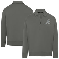 Atlanta Braves Levelwear Women's Canmore Chenille Logo Quarter-Zip Top | MLB Discount