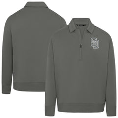 San Diego Padres Levelwear Women's Canmore Chenille Logo Quarter-Zip Top | MLB Near me