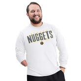 Denver Nuggets G-III Sports by Carl Banks Adaptive Printed Mesh Effect Long Sleeve T-Shirt sale For Sale
