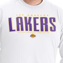 Los Angeles Lakers G-III Sports by Carl Banks Adaptive Printed Mesh Effect Long Sleeve T-Shirt Discount