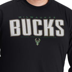 Milwaukee Bucks G-III Sports by Carl Banks Adaptive Printed Mesh Effect Long Sleeve T-Shirt Discount