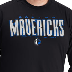 Dallas Mavericks G-III Sports by Carl Banks Adaptive Printed Mesh Effect Long Sleeve T-Shirt sale Outlet