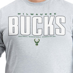 Milwaukee Bucks G-III Sports by Carl Banks Adaptive Printed Mesh Effect Long Sleeve T-Shirt New