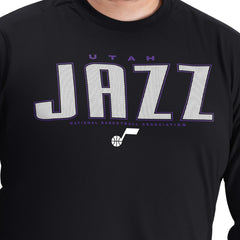 Utah Jazz G-III Sports by Carl Banks Adaptive Printed Mesh Effect Long Sleeve T-Shirt For Sale
