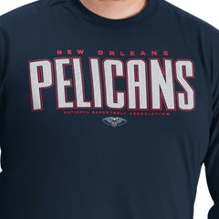 New Orleans Pelicans G-III Sports by Carl Banks Adaptive Printed Mesh Effect Long Sleeve T-Shirt On Sale